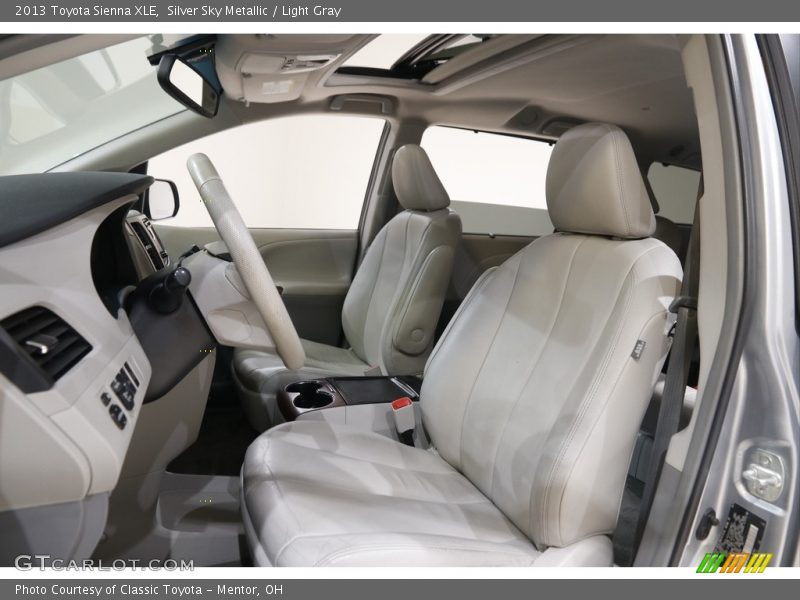 Silver Sky Metallic / Light Gray 2013 Toyota Sienna XLE