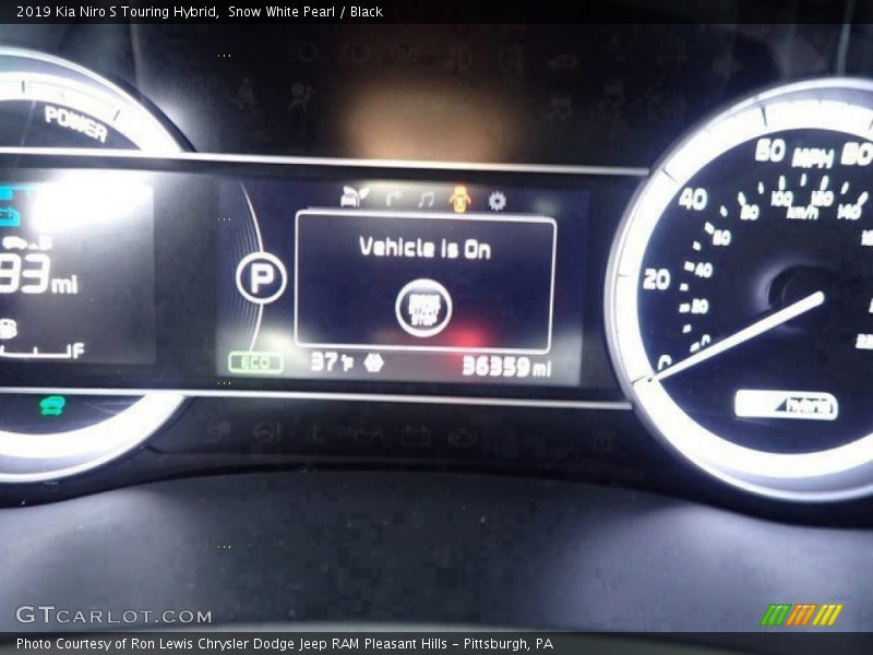 Snow White Pearl / Black 2019 Kia Niro S Touring Hybrid