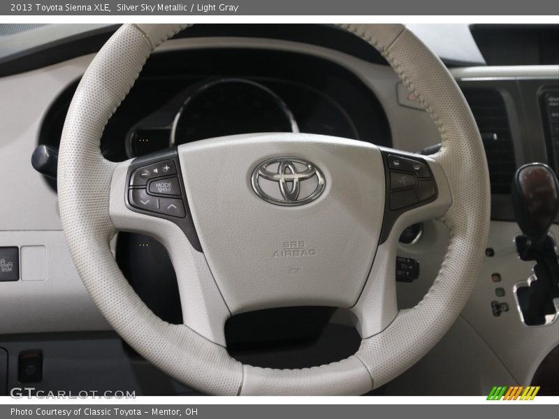 Silver Sky Metallic / Light Gray 2013 Toyota Sienna XLE