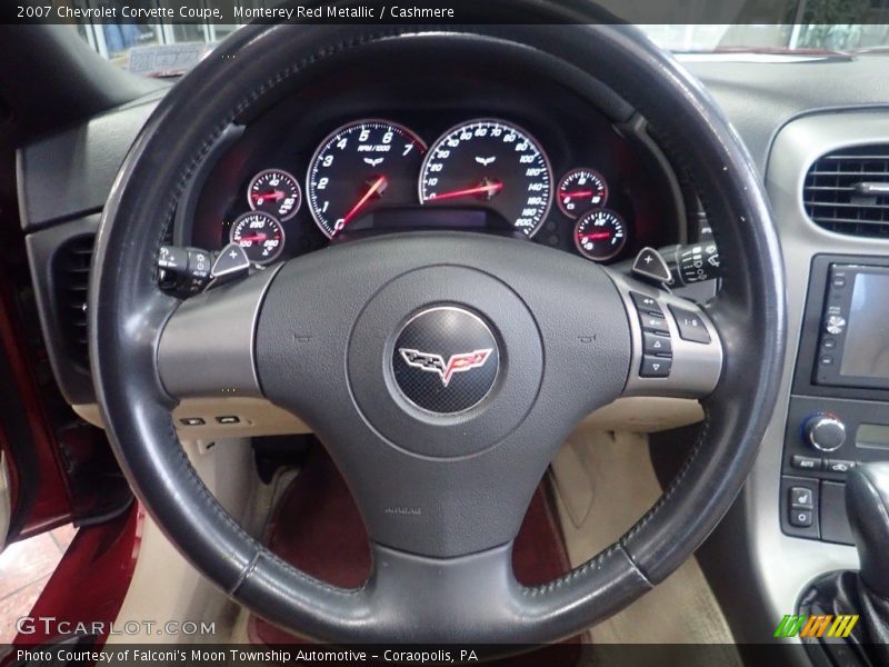 Monterey Red Metallic / Cashmere 2007 Chevrolet Corvette Coupe