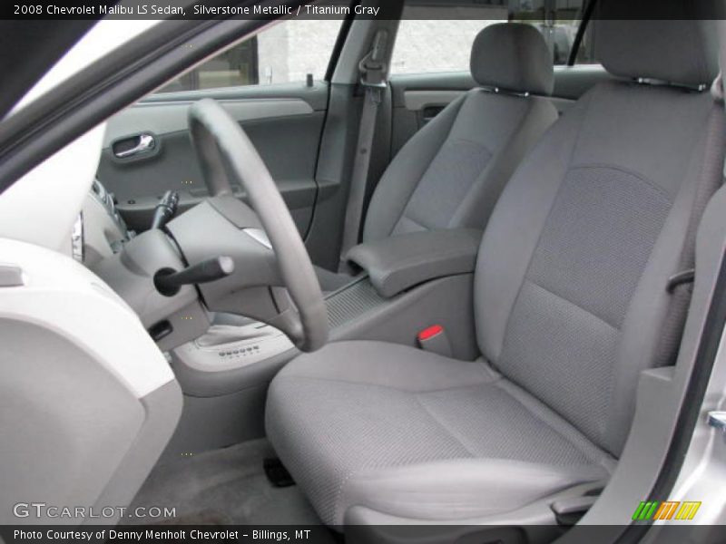 Silverstone Metallic / Titanium Gray 2008 Chevrolet Malibu LS Sedan