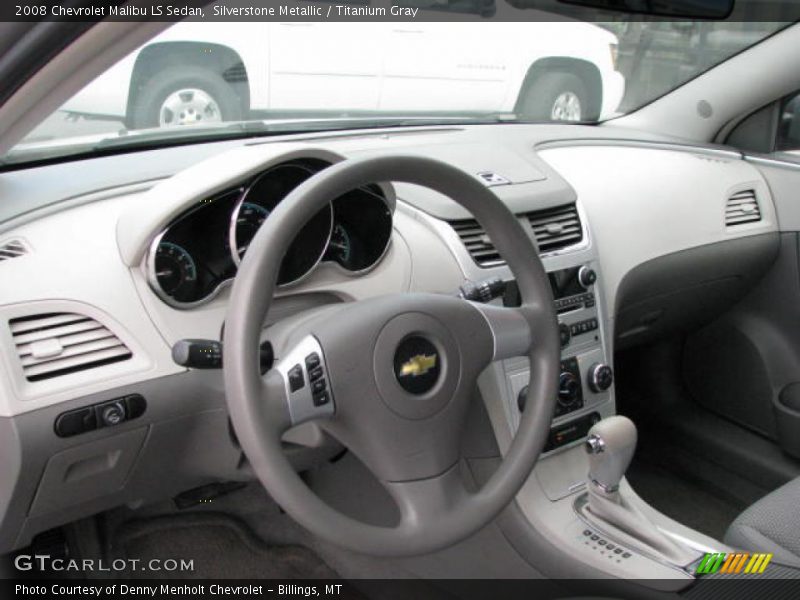 Silverstone Metallic / Titanium Gray 2008 Chevrolet Malibu LS Sedan