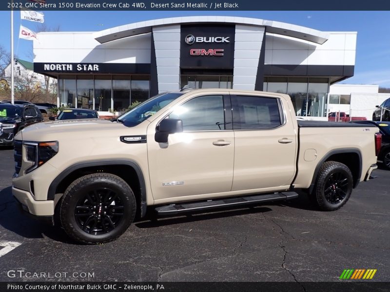 Desert Sand Metallic / Jet Black 2022 GMC Sierra 1500 Elevation Crew Cab 4WD
