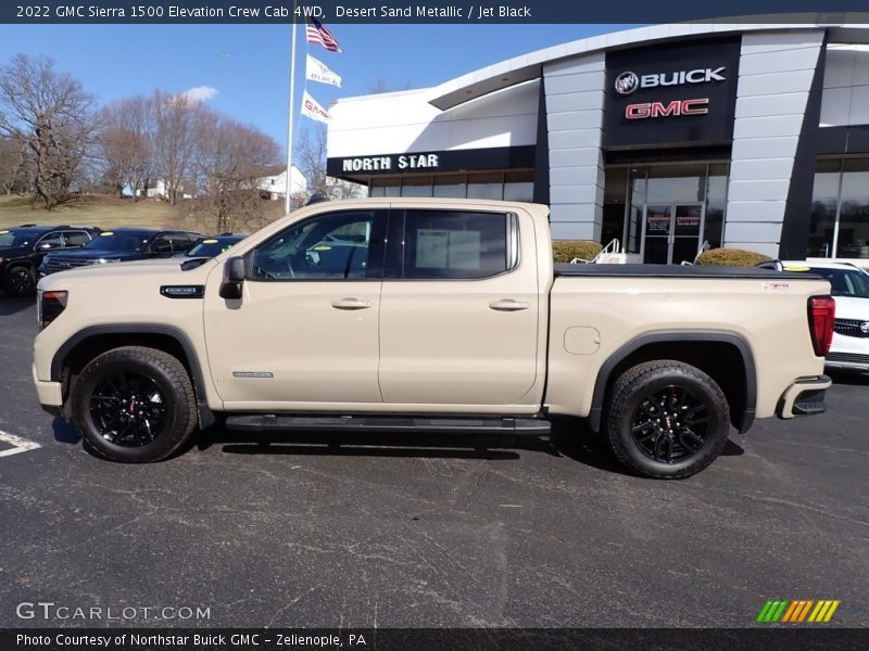 Desert Sand Metallic / Jet Black 2022 GMC Sierra 1500 Elevation Crew Cab 4WD