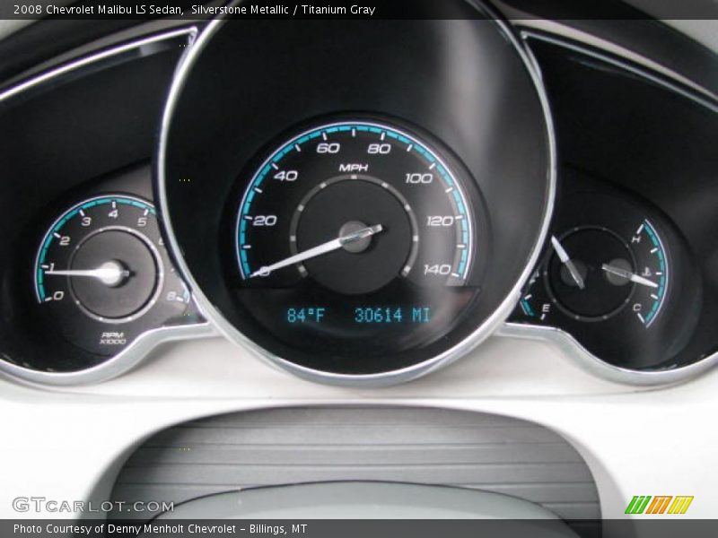 Silverstone Metallic / Titanium Gray 2008 Chevrolet Malibu LS Sedan