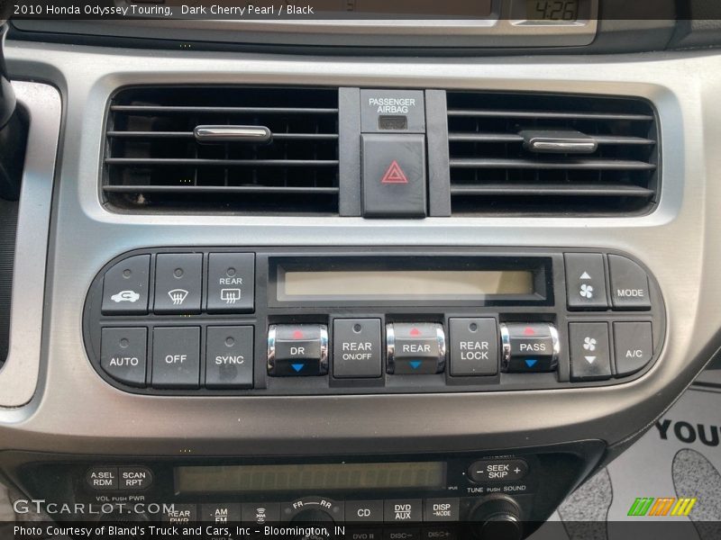Dark Cherry Pearl / Black 2010 Honda Odyssey Touring