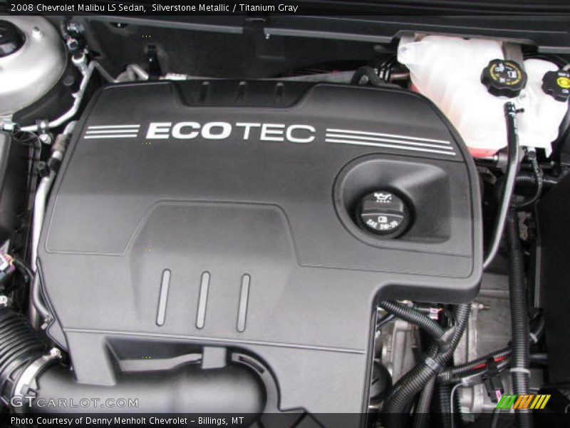 Silverstone Metallic / Titanium Gray 2008 Chevrolet Malibu LS Sedan
