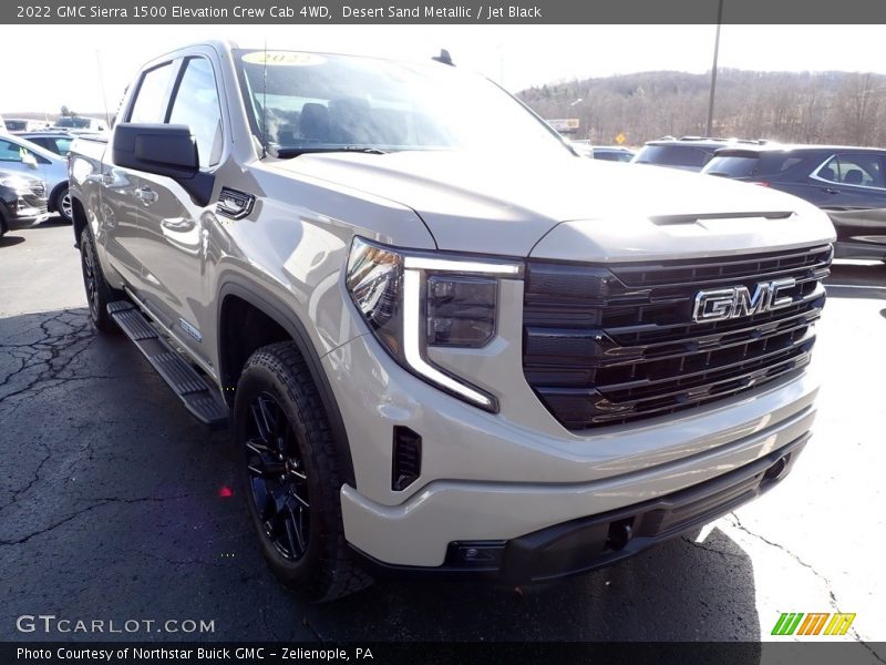 Desert Sand Metallic / Jet Black 2022 GMC Sierra 1500 Elevation Crew Cab 4WD