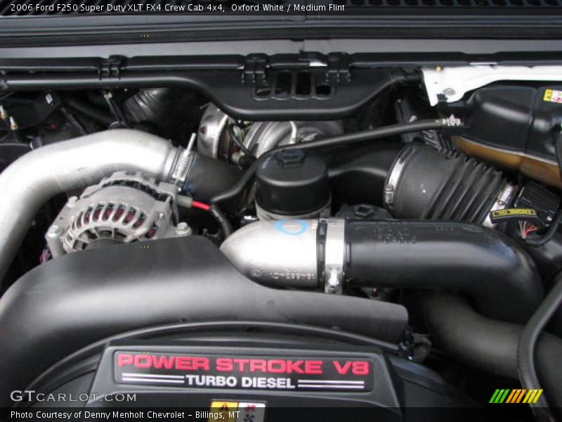 Oxford White / Medium Flint 2006 Ford F250 Super Duty XLT FX4 Crew Cab 4x4