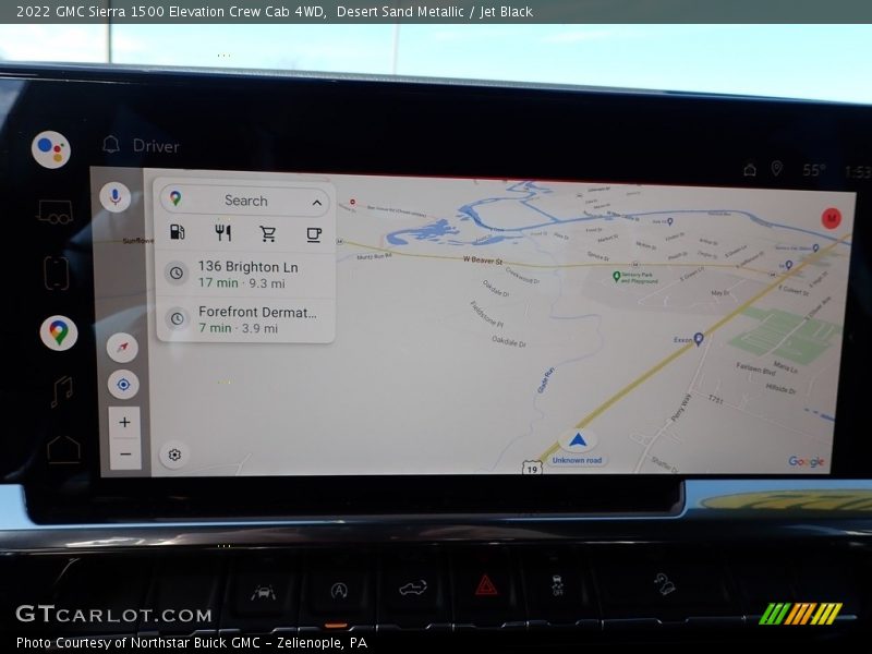Desert Sand Metallic / Jet Black 2022 GMC Sierra 1500 Elevation Crew Cab 4WD