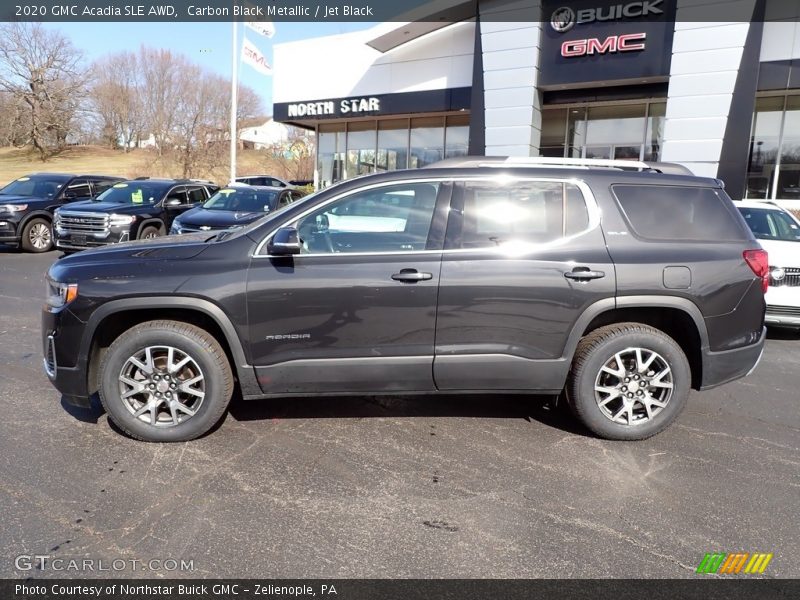 Carbon Black Metallic / Jet Black 2020 GMC Acadia SLE AWD