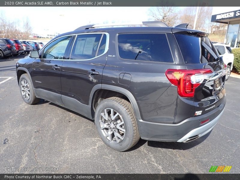Carbon Black Metallic / Jet Black 2020 GMC Acadia SLE AWD