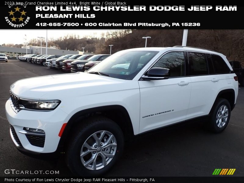Bright White / Global Black 2023 Jeep Grand Cherokee Limited 4x4