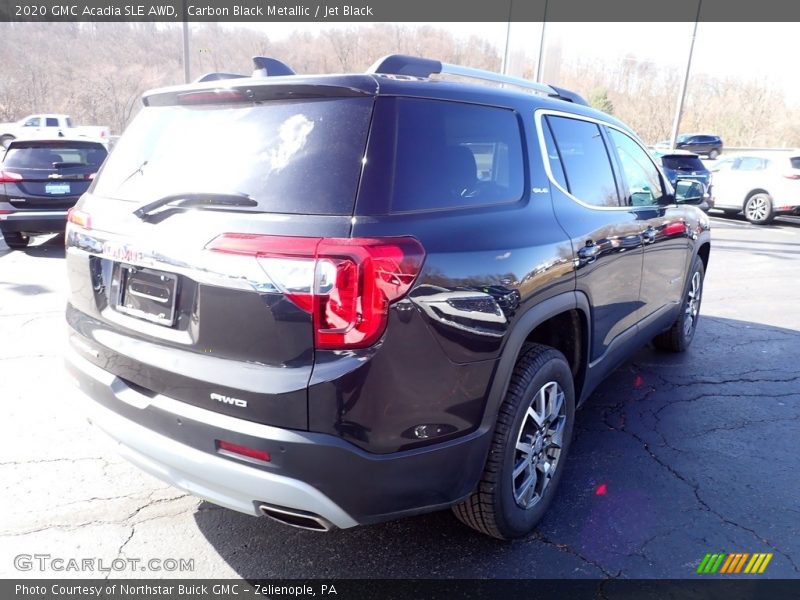 Carbon Black Metallic / Jet Black 2020 GMC Acadia SLE AWD