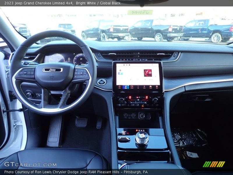 Bright White / Global Black 2023 Jeep Grand Cherokee Limited 4x4