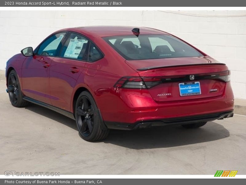 Radiant Red Metallic / Black 2023 Honda Accord Sport-L Hybrid