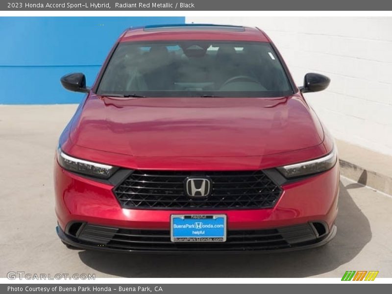 Radiant Red Metallic / Black 2023 Honda Accord Sport-L Hybrid