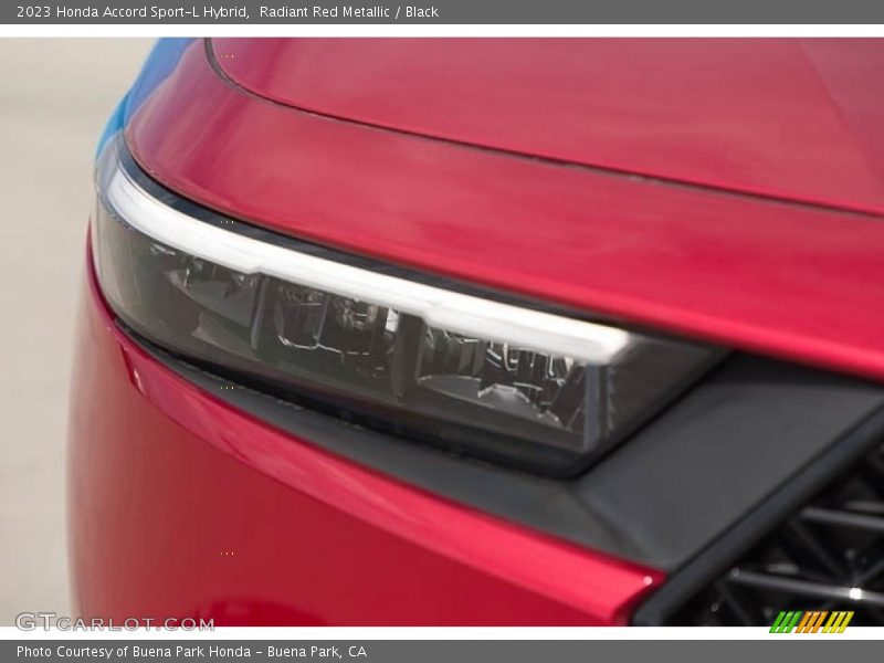 Radiant Red Metallic / Black 2023 Honda Accord Sport-L Hybrid
