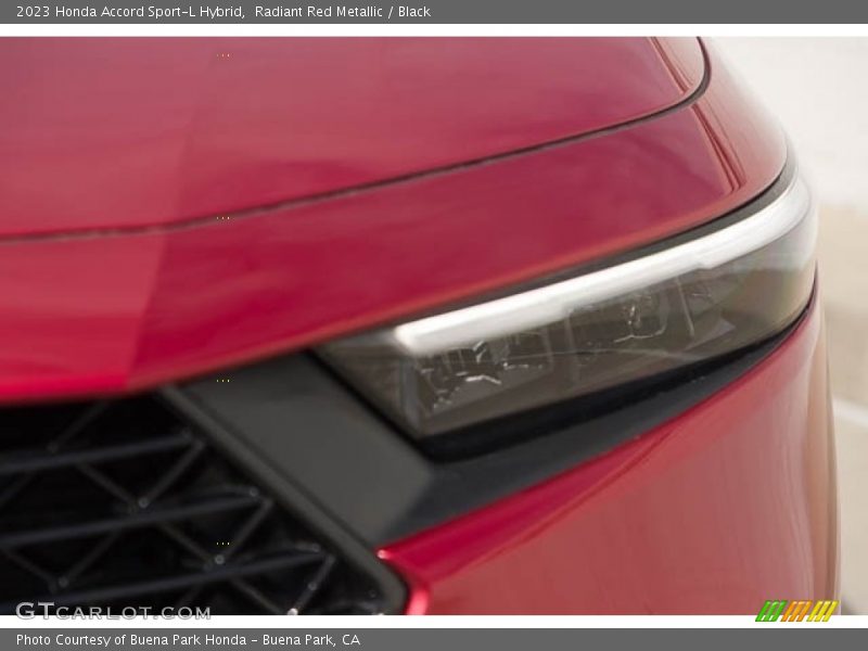 Radiant Red Metallic / Black 2023 Honda Accord Sport-L Hybrid