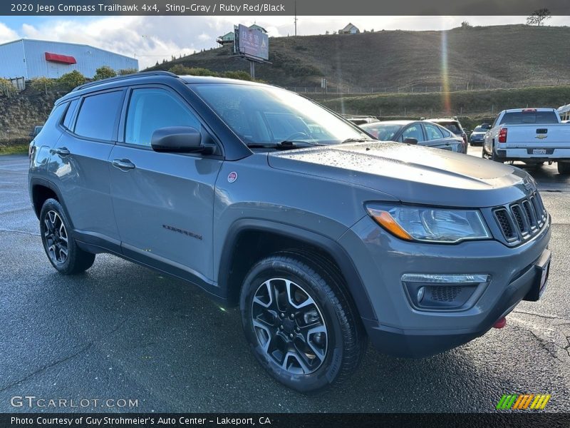 Sting-Gray / Ruby Red/Black 2020 Jeep Compass Trailhawk 4x4