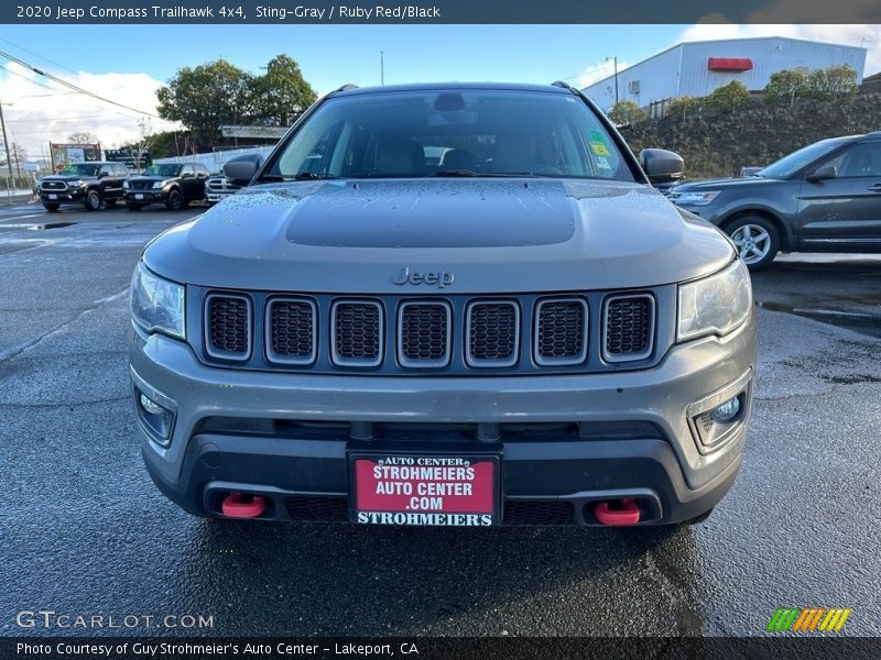 Sting-Gray / Ruby Red/Black 2020 Jeep Compass Trailhawk 4x4