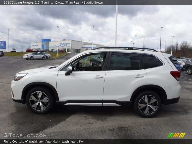 Crystal White Pearl / Saddle Brown 2020 Subaru Forester 2.5i Touring