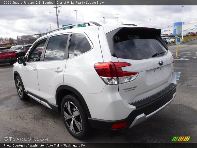 Crystal White Pearl / Saddle Brown 2020 Subaru Forester 2.5i Touring
