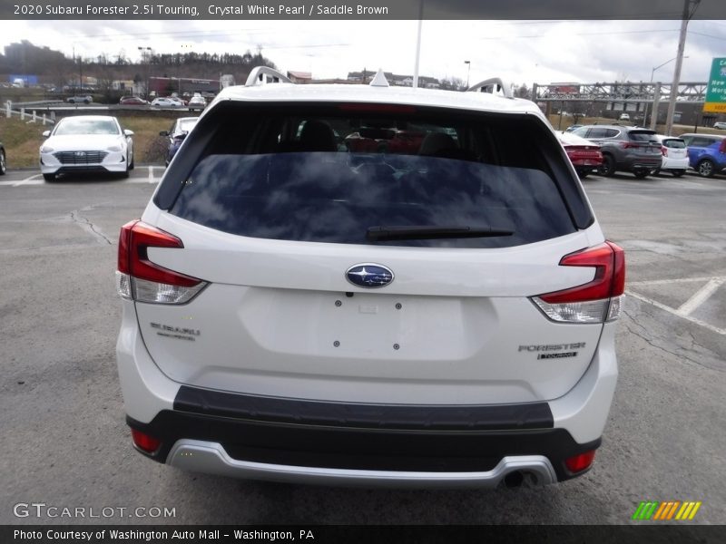 Crystal White Pearl / Saddle Brown 2020 Subaru Forester 2.5i Touring