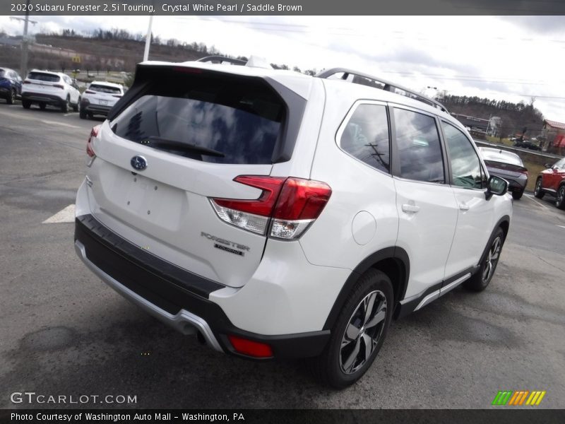 Crystal White Pearl / Saddle Brown 2020 Subaru Forester 2.5i Touring