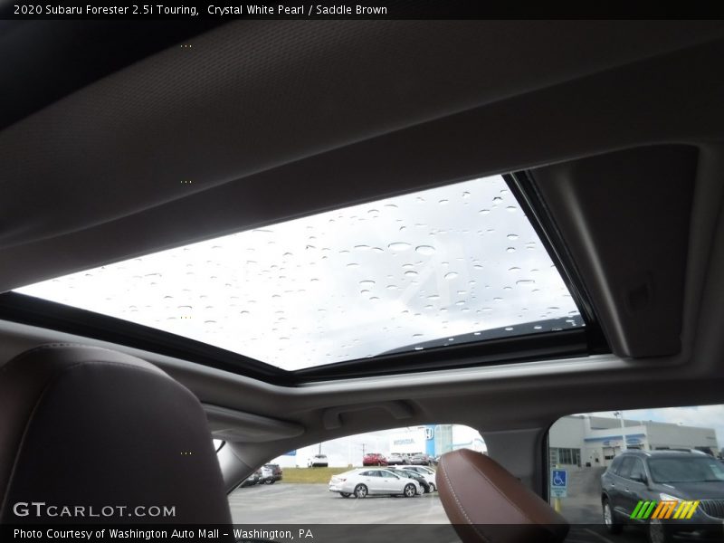 Crystal White Pearl / Saddle Brown 2020 Subaru Forester 2.5i Touring