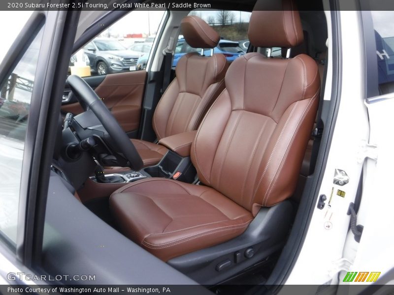 Crystal White Pearl / Saddle Brown 2020 Subaru Forester 2.5i Touring
