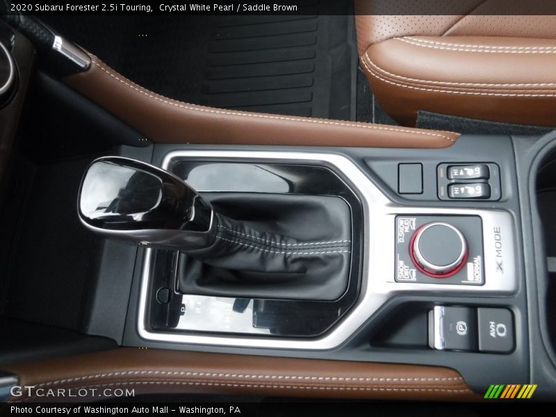 Crystal White Pearl / Saddle Brown 2020 Subaru Forester 2.5i Touring