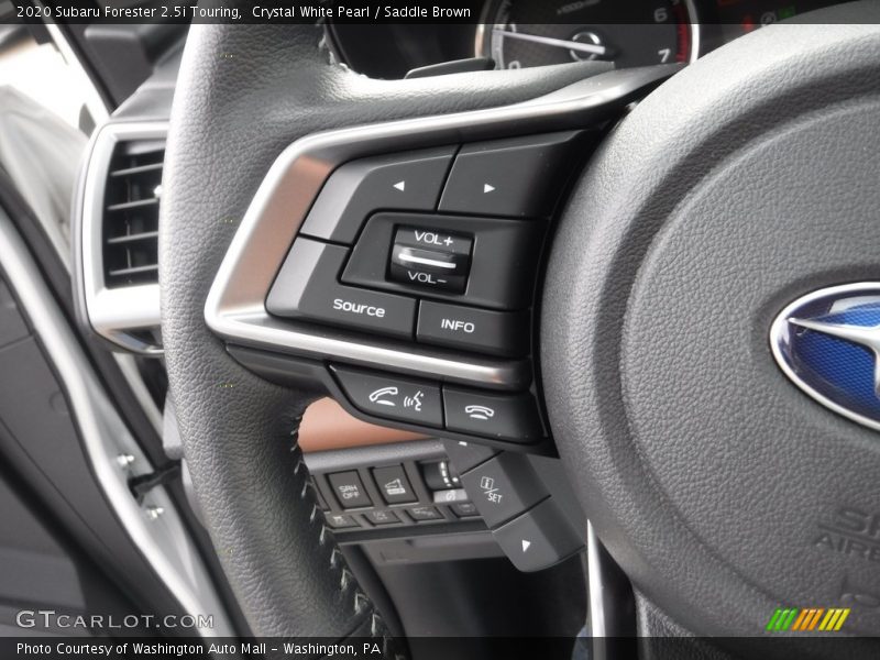 Crystal White Pearl / Saddle Brown 2020 Subaru Forester 2.5i Touring