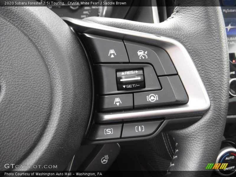Crystal White Pearl / Saddle Brown 2020 Subaru Forester 2.5i Touring