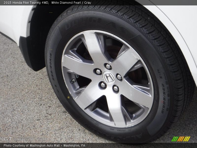 White Diamond Pearl / Gray 2015 Honda Pilot Touring 4WD