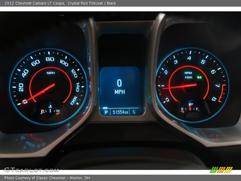 Crystal Red Tintcoat / Black 2012 Chevrolet Camaro LT Coupe