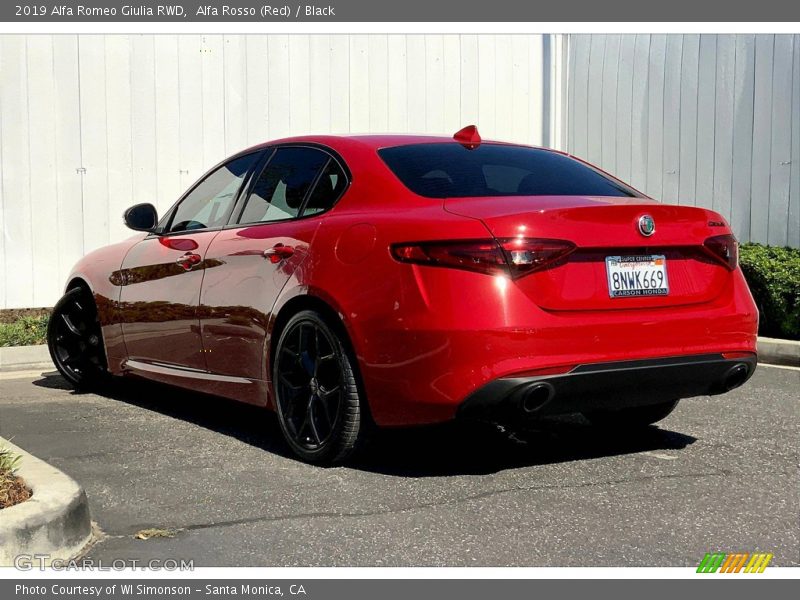 Alfa Rosso (Red) / Black 2019 Alfa Romeo Giulia RWD