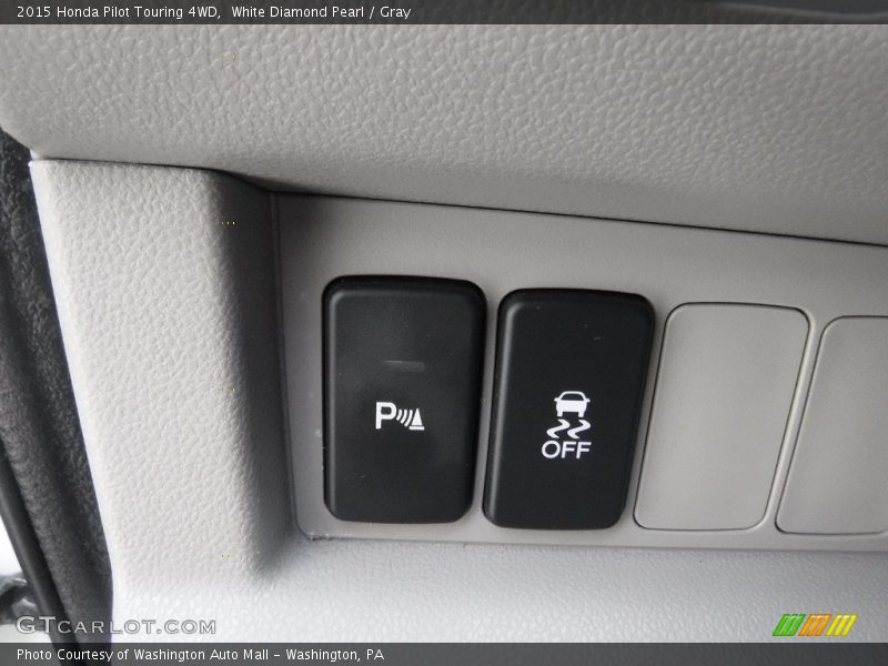 White Diamond Pearl / Gray 2015 Honda Pilot Touring 4WD