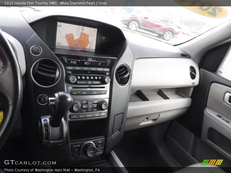 White Diamond Pearl / Gray 2015 Honda Pilot Touring 4WD