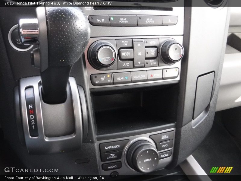 White Diamond Pearl / Gray 2015 Honda Pilot Touring 4WD