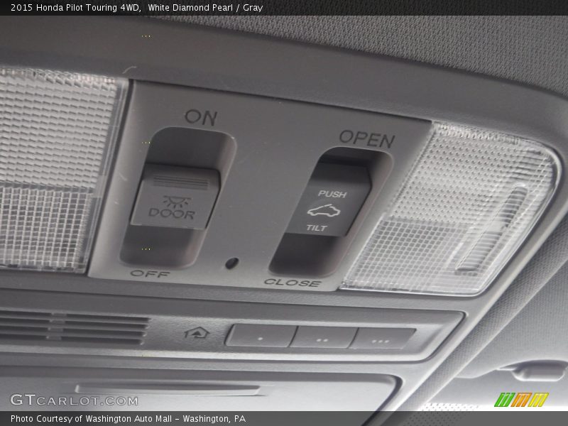 White Diamond Pearl / Gray 2015 Honda Pilot Touring 4WD