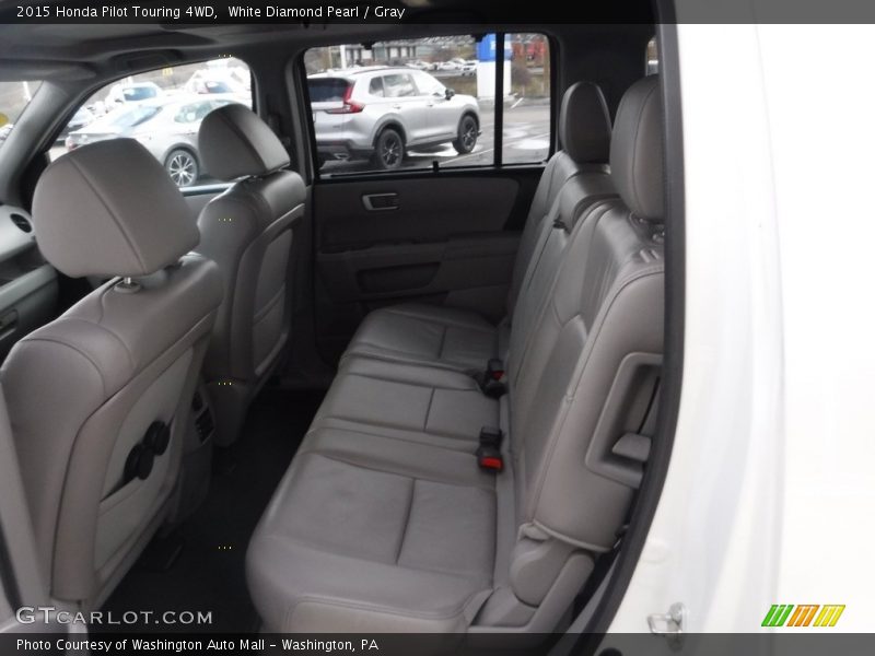 White Diamond Pearl / Gray 2015 Honda Pilot Touring 4WD