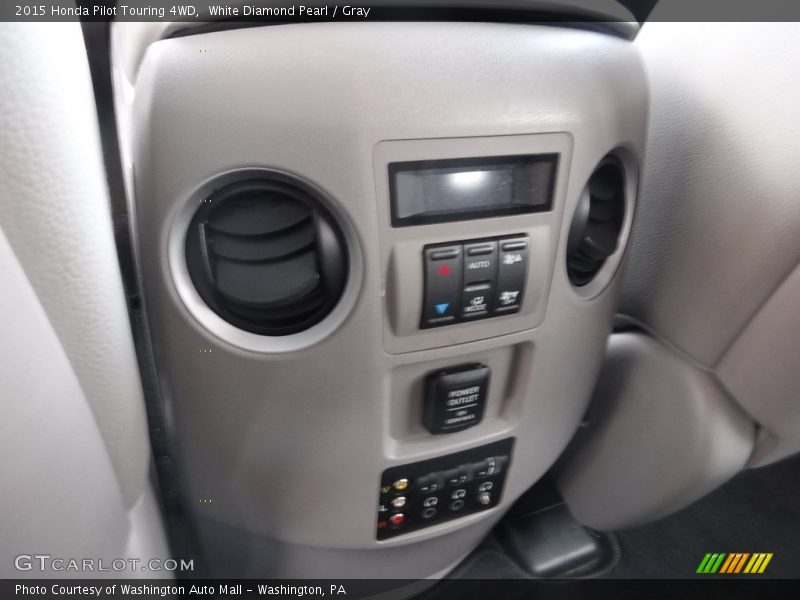 White Diamond Pearl / Gray 2015 Honda Pilot Touring 4WD