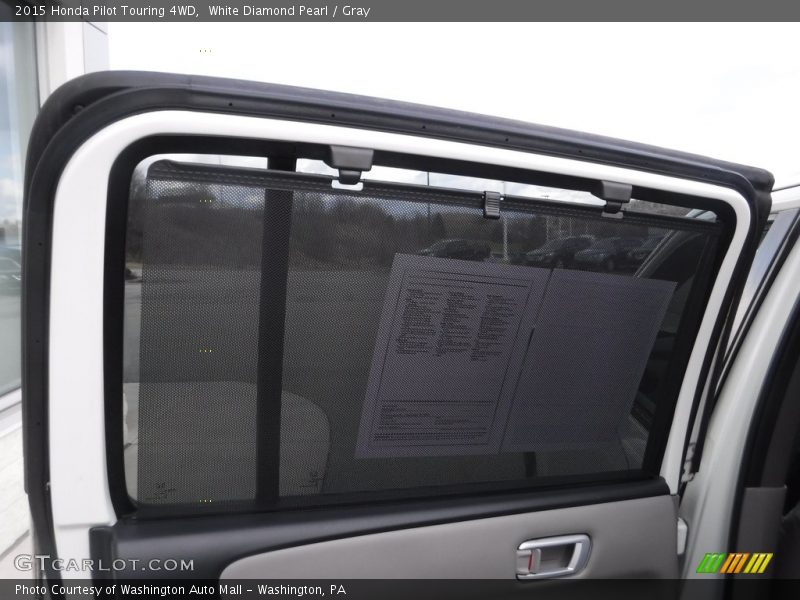 White Diamond Pearl / Gray 2015 Honda Pilot Touring 4WD