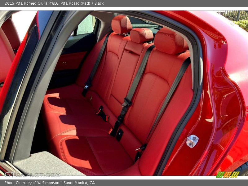 Rear Seat of 2019 Giulia RWD