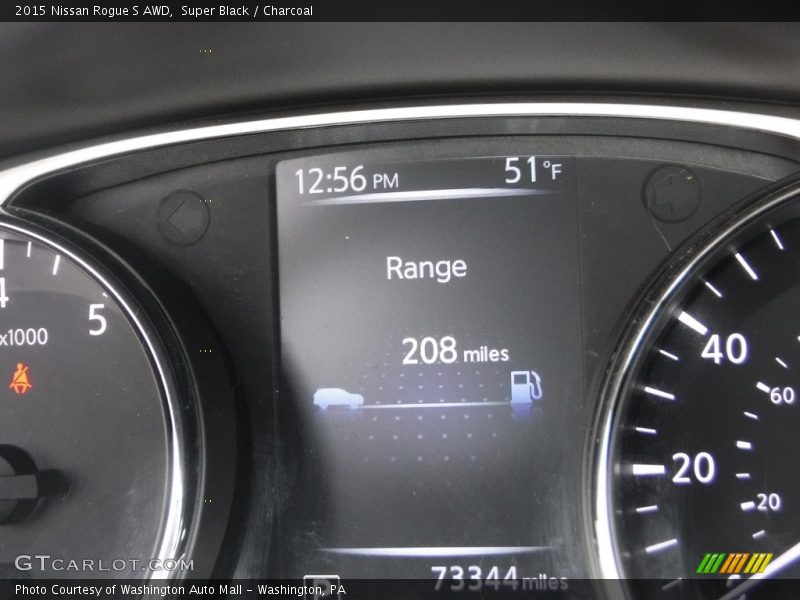 Super Black / Charcoal 2015 Nissan Rogue S AWD