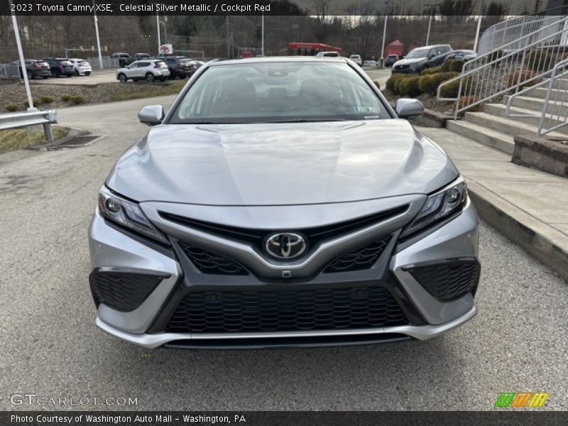 Celestial Silver Metallic / Cockpit Red 2023 Toyota Camry XSE