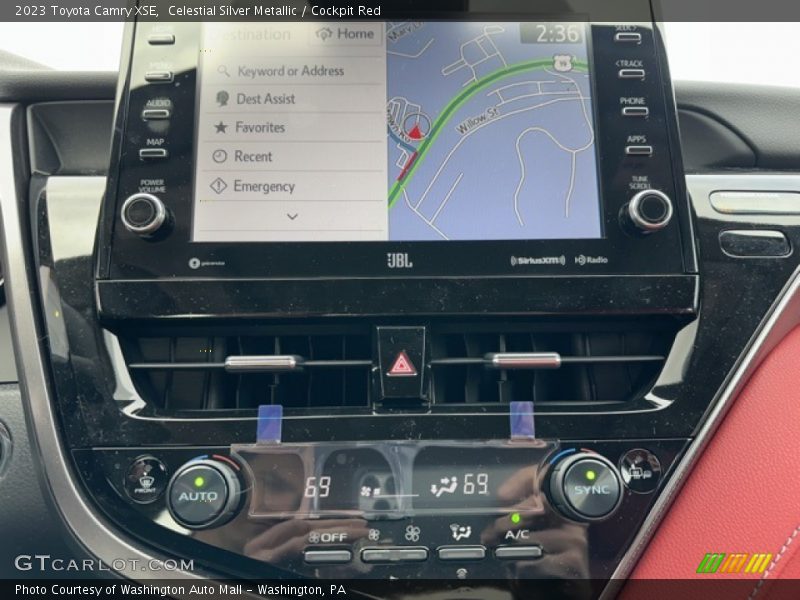 Controls of 2023 Camry XSE