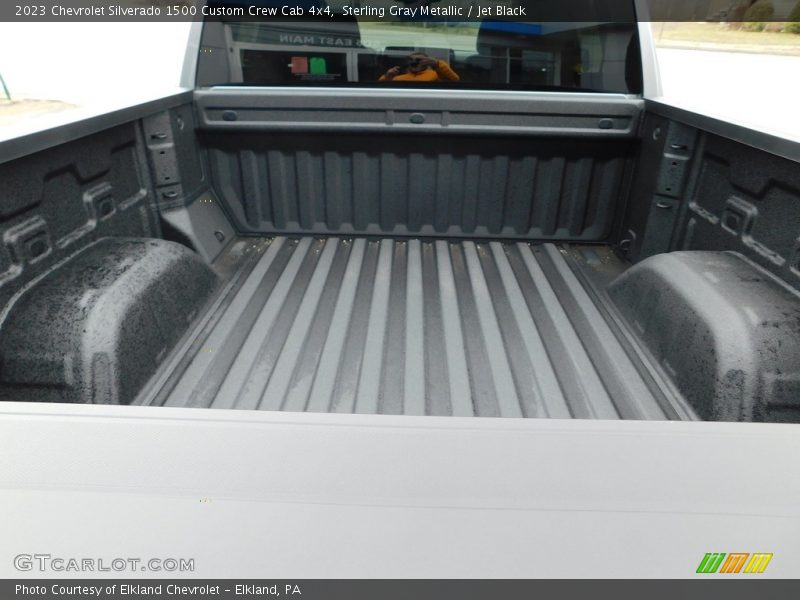 Sterling Gray Metallic / Jet Black 2023 Chevrolet Silverado 1500 Custom Crew Cab 4x4