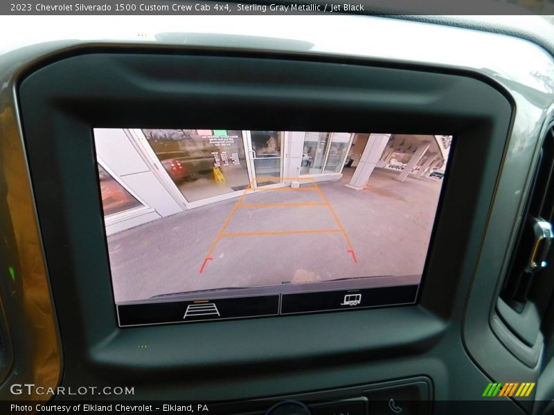 Sterling Gray Metallic / Jet Black 2023 Chevrolet Silverado 1500 Custom Crew Cab 4x4